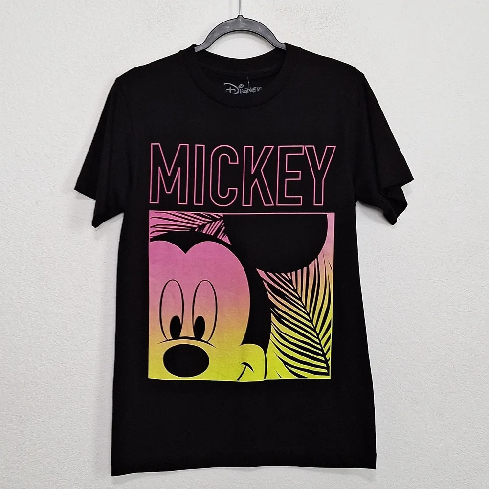 Disney "NEW" Neff Mickey Mouse Multicolor Streetwear Pullover T-Shirt Size M